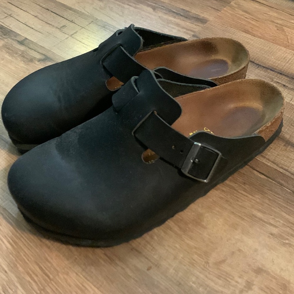 Leather Birkenstock Clogs